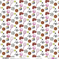 SUPER OFERTA **40%** Kit 10 Papeles de Tela Olympic Games PapersForYou 30x30cm