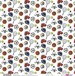 SUPER OFERTA **40%** Kit 10 Papeles de Tela Olympic Games PapersForYou 30x30cm