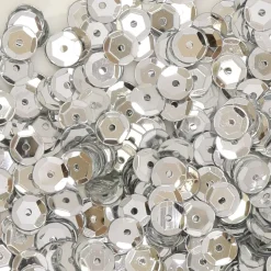 SUPER OFERTA **40%** Lentejuelas Plata Craftelier 6mm