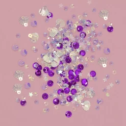 SUPER OFERTA **60%** Lentejuelas Fiesta Marina Púrpura Craftelier