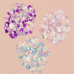 SUPER OFERTA **60%** Lentejuelas Fiesta Marina Púrpura Craftelier