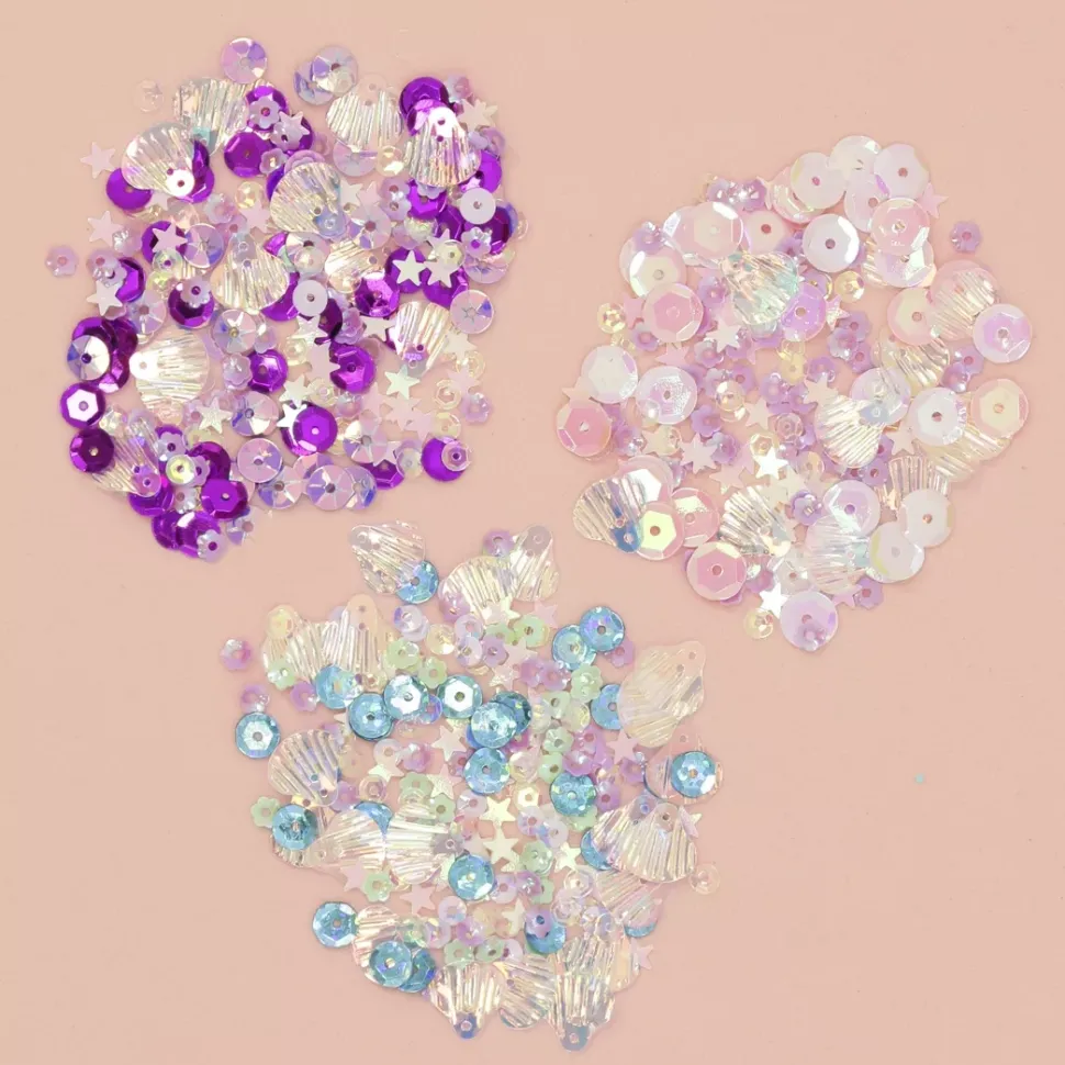 SUPER OFERTA **60%** Lentejuelas Fiesta Marina Púrpura Craftelier