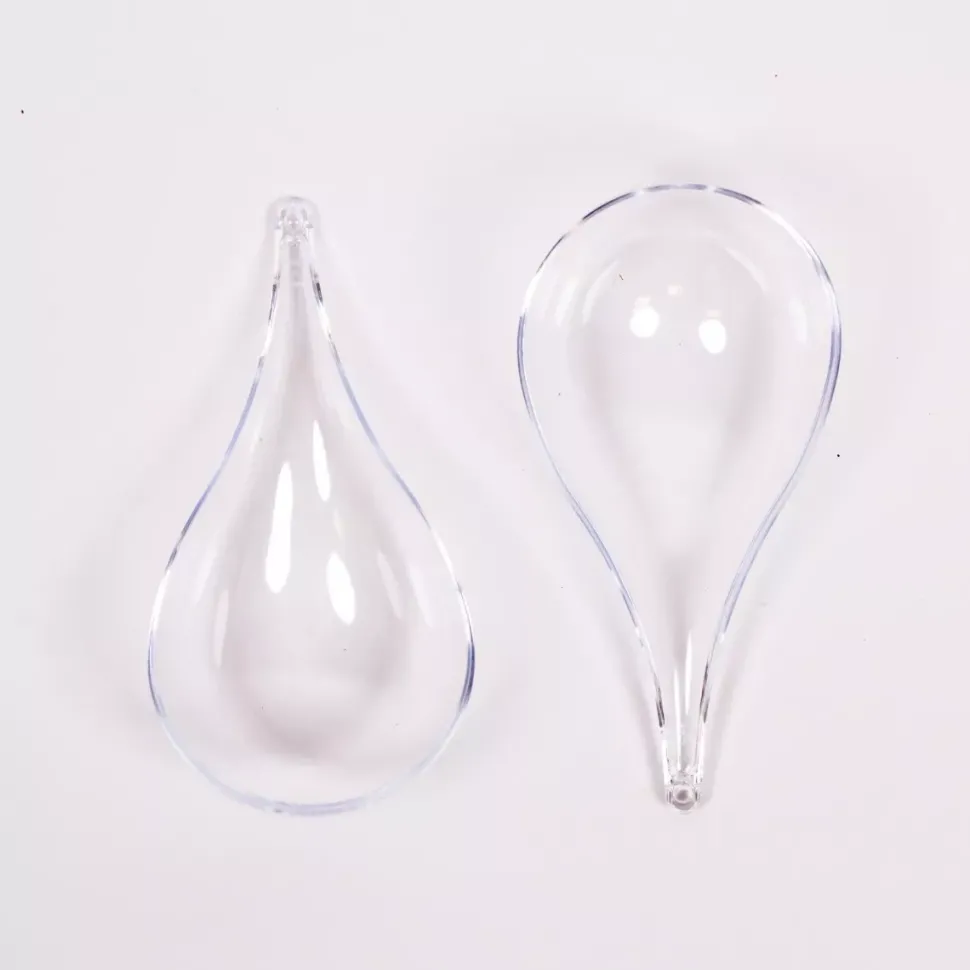 SUPER OFERTA **40%** Lágrima Transparente de Plástico 14x7cm