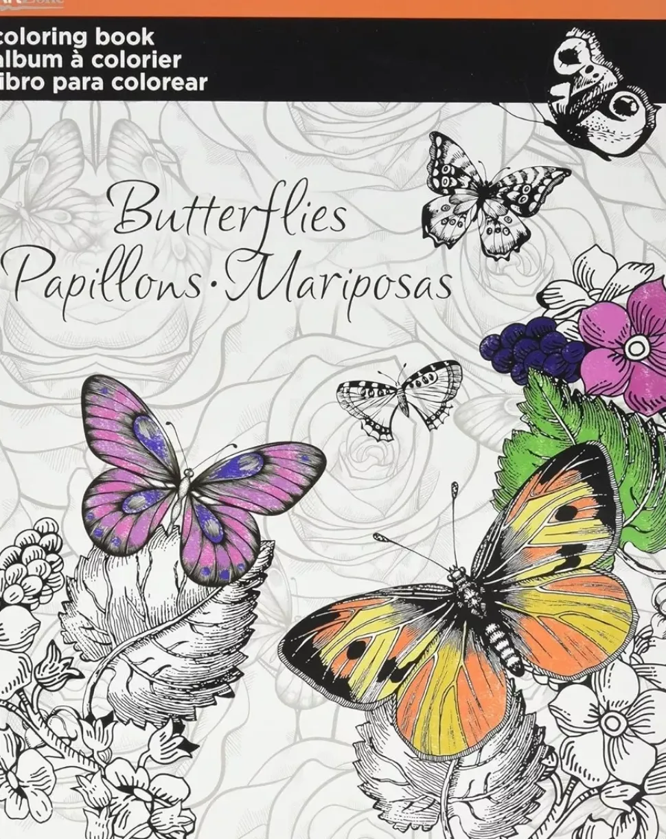 SUPER OFERTA **40%** Libro para colorear Mariposas ArtZone 11x26cm