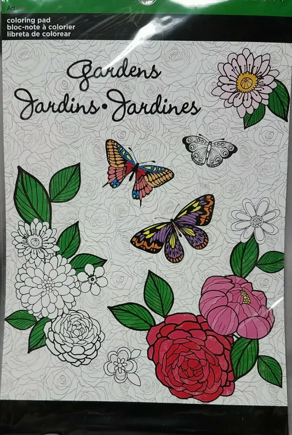 SUPER OFERTA **40%** Libro para colorear Jardines ArtZone 11x17cm