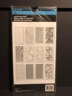 SUPER OFERTA **40%** Libro para colorear Diseños geométricos ArtZone 15x30cm