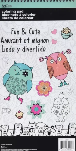 SUPER OFERTA **40%** Libro para colorear Fun & Cute ArtZone 15x30cm