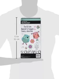 SUPER OFERTA **40%** Libro para colorear Fun & Cute ArtZone 15x30cm