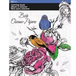 SUPER OFERTA **40%** Libro para colorear Pájaros ArtZone