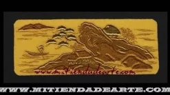 SUPER OFERTA **40%** MA-KI-E - Escena rural con pescador en lago y casa