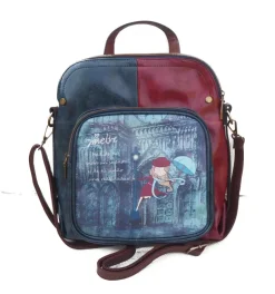 SUPER OFERTA **25%** Mochila bolso triangular Amelie París Vintage