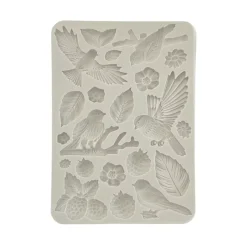SUPER OFERTA **30%** Molde de silicona Pajaritos Forest Stamperia