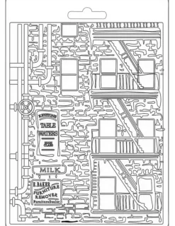 SUPER OFERTA **30%** Molde Flexible Ventanas Sir Vagabond Aviator Stamperia 14x21cm