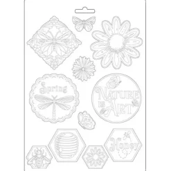 SUPER OFERTA **30%** Molde Flexible Nature is Art Atelier des Art Stamperia 21x29cm
