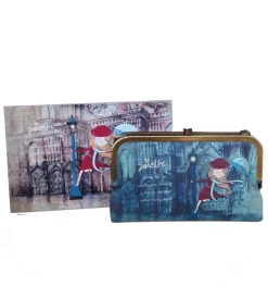 SUPER OFERTA **20%** Monedero billetero doble Amelie París Vintage