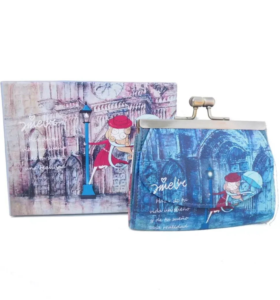 SUPER OFERTA **20%** Monedero tarjetero tres compartimentos Amelie París Vintage