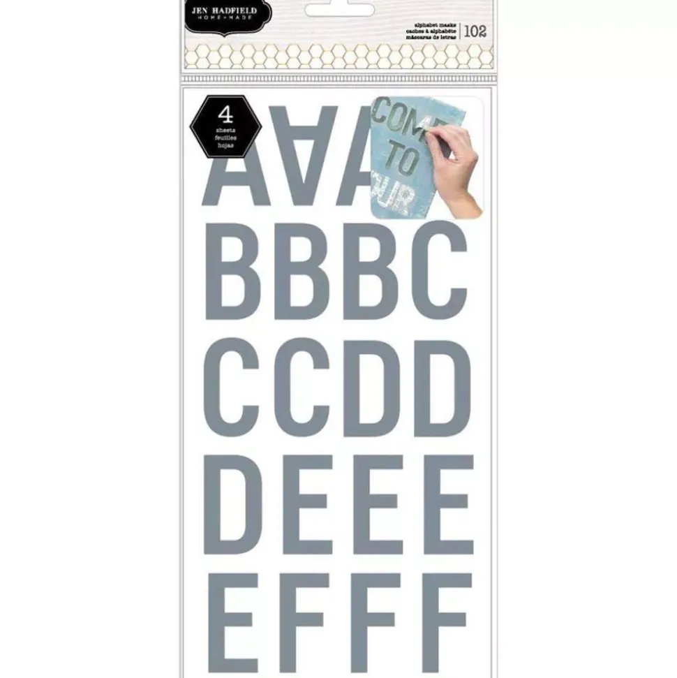 SUPER OFERTA **50%** Máscara Abecedario Cottage Living Jen Hadfield