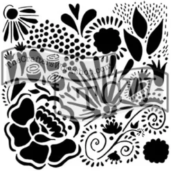 SUPER OFERTA **30%** Máscara Chica Doodle 30x30cm