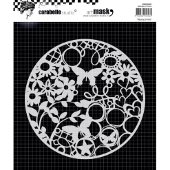 SUPER OFERTA **40%** Máscara circular Abstract Print 15x15cm