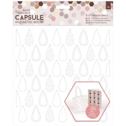 SUPER OFERTA **40%** Máscara Teadrops Capsule Geometric Mocha 20x20cm