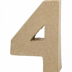 SUPER OFERTA **40%** Número 4 de papel maché Creativ Company 7x10cm