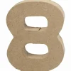 SUPER OFERTA **40%** Número 8 de papel maché Creativ Company 8x10cm