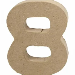 SUPER OFERTA **40%** Número 8 de papel maché Creativ Company 8x10cm