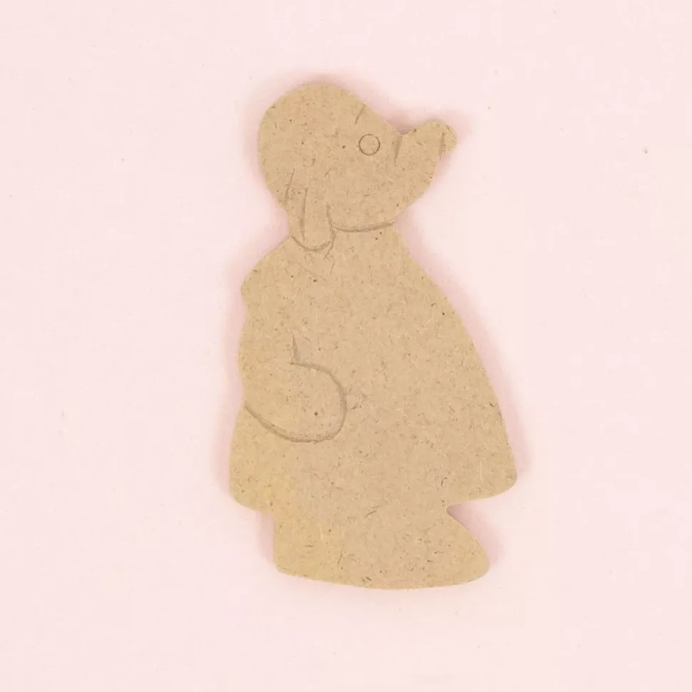 SUPER OFERTA **40%** Pack 3 Siluetas de Madera Mamá Elefante 5x8cm