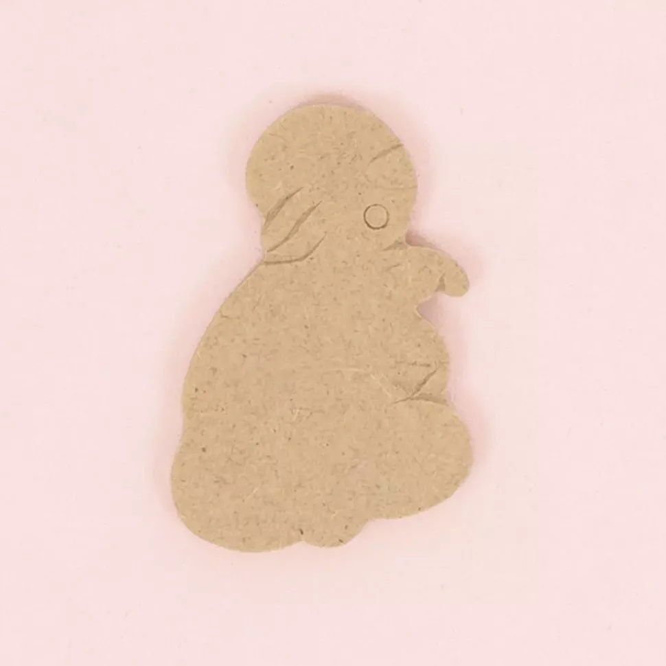 SUPER OFERTA **40%** Pack 3 Siluetas de Madera Niño Elefante 6x4cm