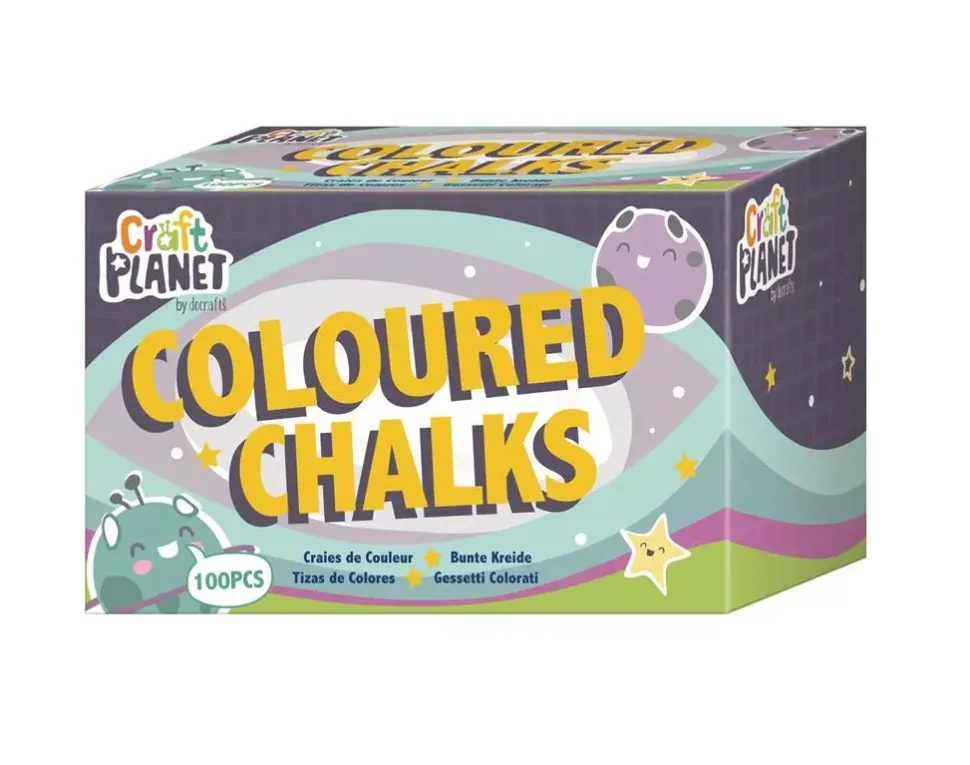 SUPER OFERTA **40%** Pack de 100 Tizas de Colores Docrafts