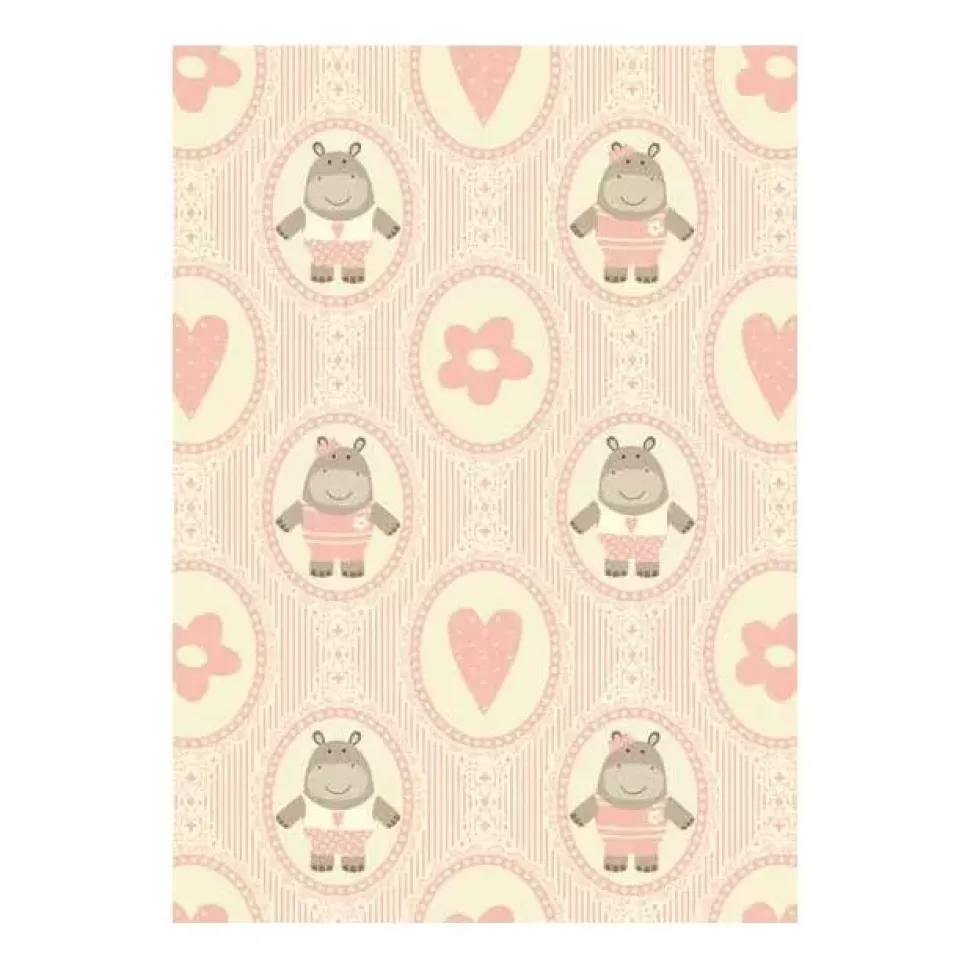 SUPER OFERTA **50%** Papel Baby Girl Kartos 49,5x68cm