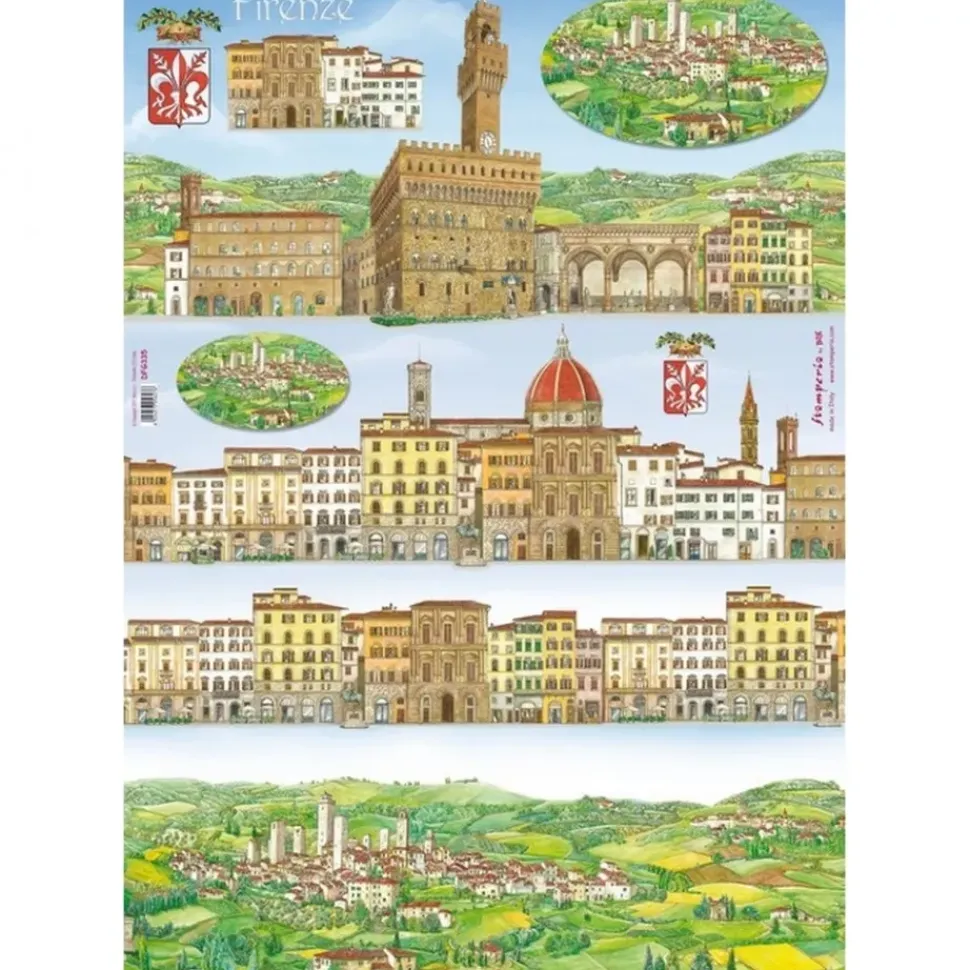 SUPER OFERTA **40%** Papel Clásico Para Decoupage Firenze Stamperia 50x70cm