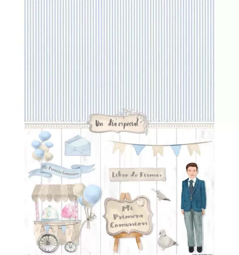 SUPER OFERTA **40%** Papel de arroz Niño de comunión Orita 30x41cm