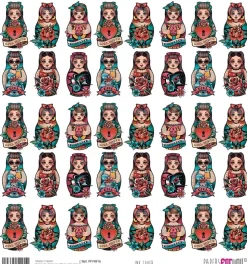 SUPER OFERTA **40%** Papel de Arroz Scrap Girl Power Ink Lover PapersForYou 30x30cm