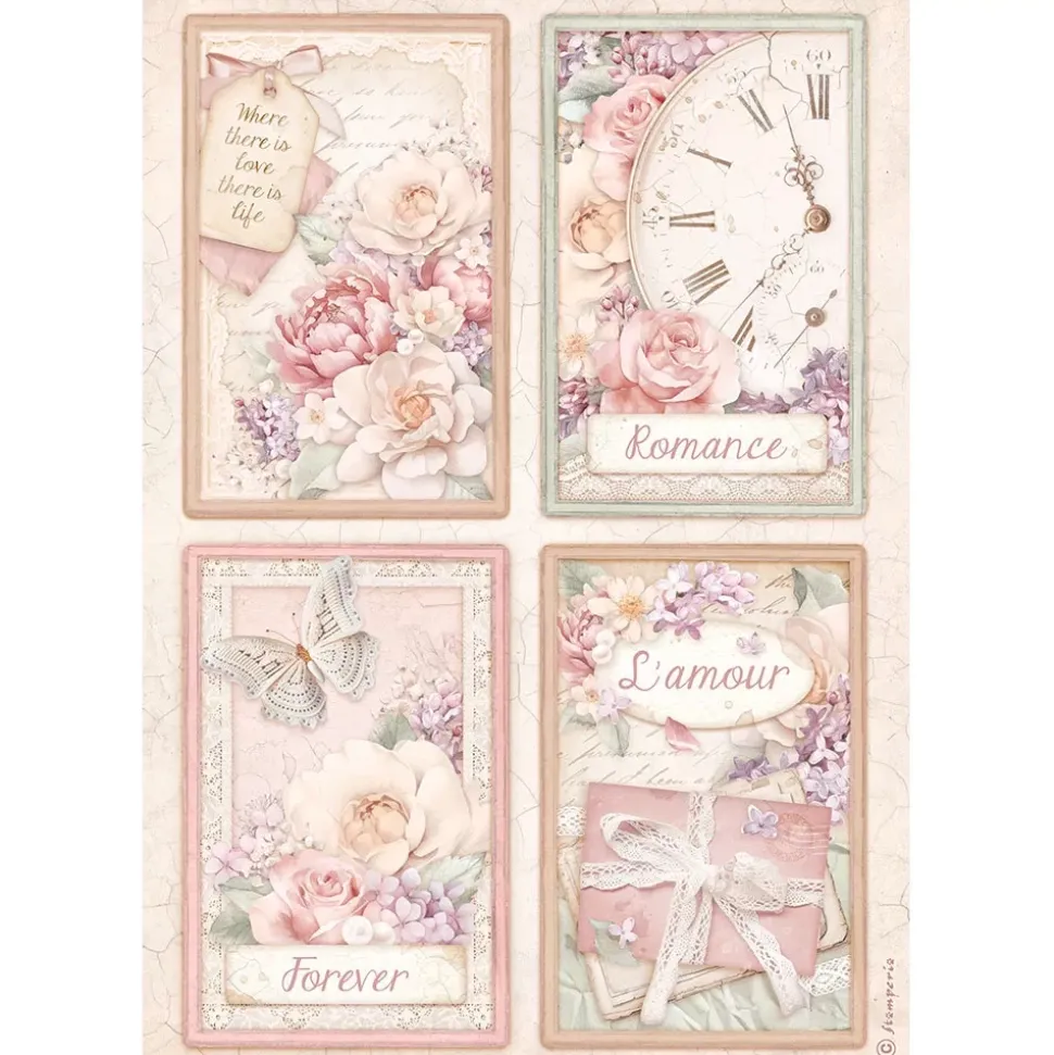 SUPER OFERTA **40%** Papel de Arroz III Romance Forever Stamperia 21x29cm