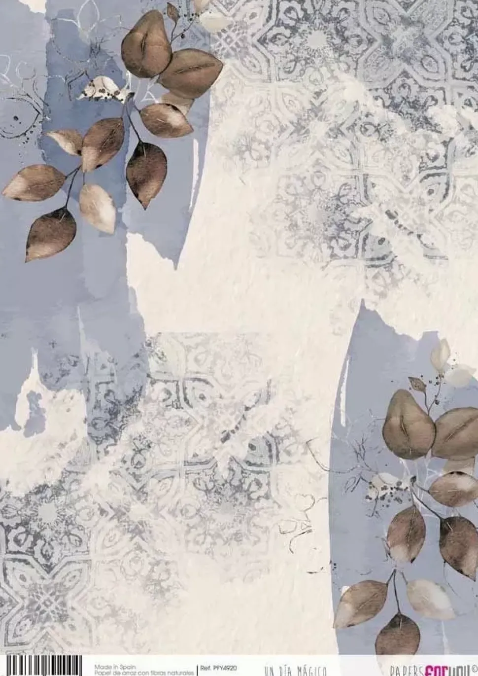 SUPER OFERTA **40%** Papel de Arroz Detalles Azul Un Día Mágico PapersForYou 30x21cm