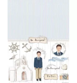 SUPER OFERTA **40%** Papel de arroz Un día especial niño de comunión Orita 30x41cm