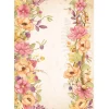 SUPER OFERTA **40%** Papel de arroz Bordes de Flores Romantic Woodland Stamperia
