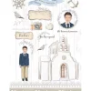 SUPER OFERTA **40%** Papel de arroz Iglesia de comunión niño Orita 30x41cm