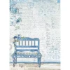 SUPER OFERTA **40%** Papel de arroz Banco Blue Land Stamperia 21x29cm