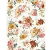 SUPER OFERTA **30%** Papel de Arroz Textura Flores Romantic Garden of Promises Stamperia A4
