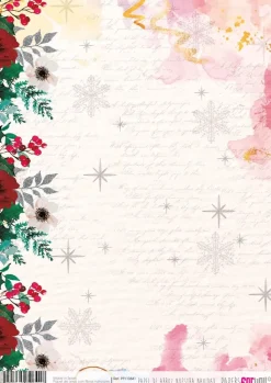 SUPER OFERTA **40%** Papel de Arroz 5 Nuestra Navidad PapersForYou 30x21cm