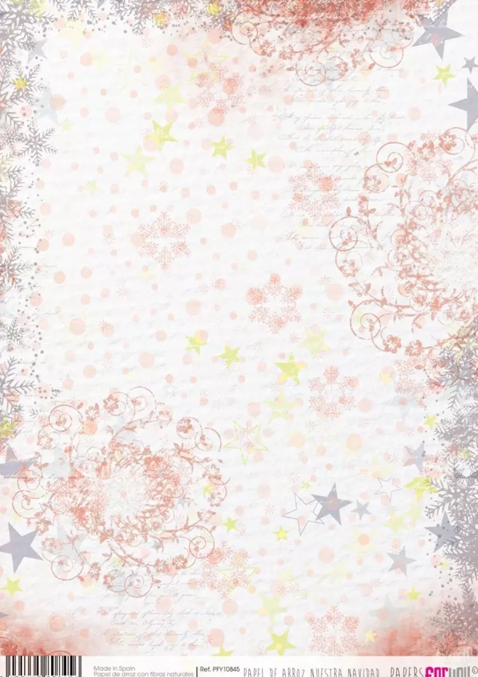 SUPER OFERTA **40%** Papel de Arroz 9 Nuestra Navidad PapersForYou 30x21cm