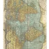SUPER OFERTA **30%** Papel de arroz World map Around the World Stamperia 21x29