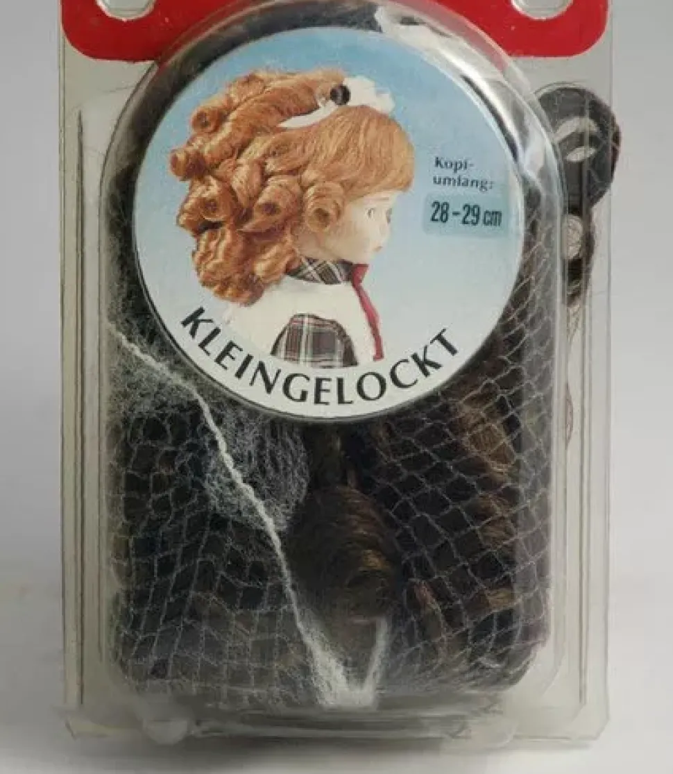 SUPER OFERTA **40%** Peluca Color Moreno pelo sintético Karin Hobby - Synthetical Doll Wig Moreno 28-29 cm.