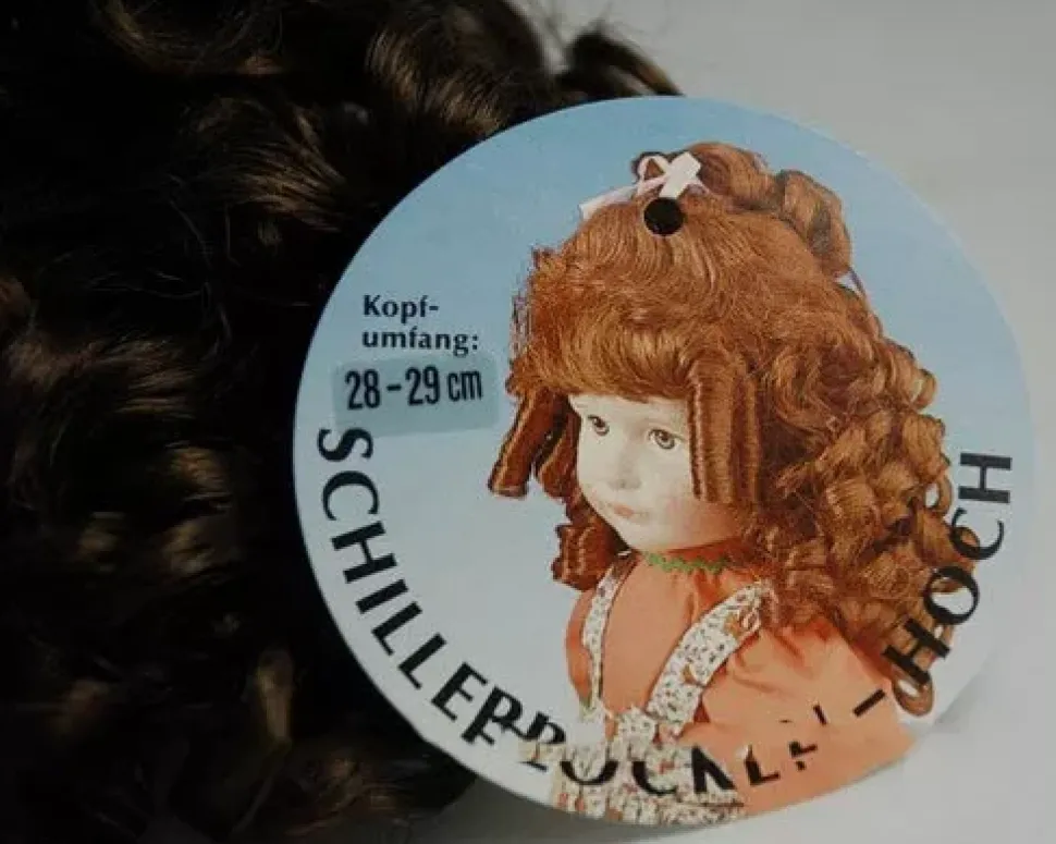 SUPER OFERTA **40%** Peluca Color Moreno pelo sintético Karin Hobby - Synthetical Doll Wig Moreno 25-27cm.