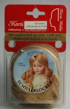 SUPER OFERTA **40%** Peluca color Rubio pelo natural Karin Hobby de Pelo Natural - Handknotted human hair Wig Rubio 24-25cm.