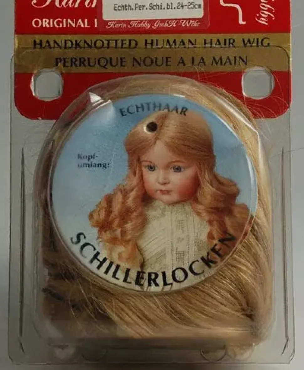 SUPER OFERTA **40%** Peluca color Rubio pelo natural Karin Hobby de Pelo Natural - Handknotted human hair Wig Rubio 24-25cm.