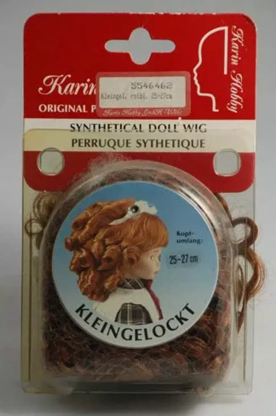 SUPER OFERTA **40%** Peluca Color Roble pelo sintético Karin Hobby - Synthetical Doll Wig 5546462