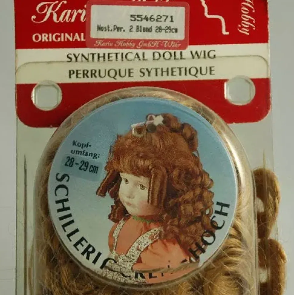 SUPER OFERTA **40%** Peluca Color Rubio pelo sintético Karin Hobby - Rubio 28-29 cm.